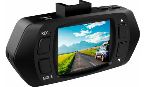 Видеорегистратор ARTWAY AV-525 FullHD, 1.3Мп, 1920x1080, обзор 120°, экран 2", 2 камеры