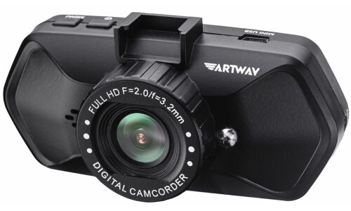 Видеорегистратор ARTWAY AV-525 FullHD, 1.3Мп, 1920x1080, обзор 120°, экран 2", 2 камеры