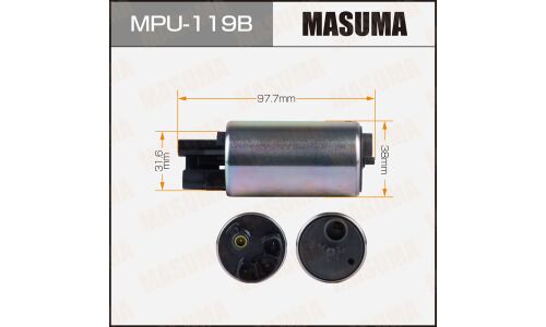 Насос топливный (бензонасос) Masuma, бесщёточный, арт. MPU-119B