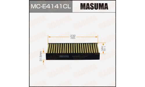 Фильтр салонный Masuma, угольный, арт. MC-E4141CL