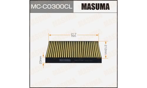 Фильтр салонный Masuma, угольный, арт. MC-C0300CL