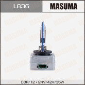 Лампа ксеноновая Masuma Cool White Grade D3R (PK32d-6), 42В, 35Вт, 6000К, 1 шт, арт. L816