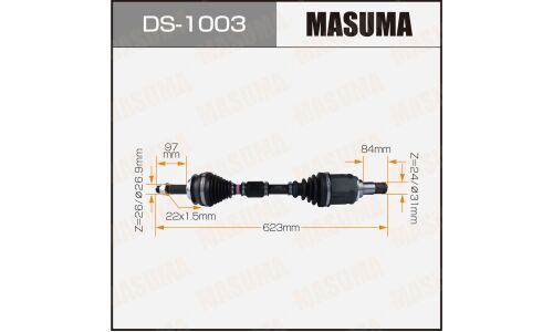 Привод в сборе Masuma, для Toyota Prius, арт. DS-1003