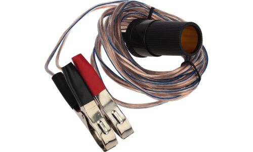 Гнездо прикуривателя Rexant, 12/24В, для подключения к АКБ, провод 300см, арт. 16-0216