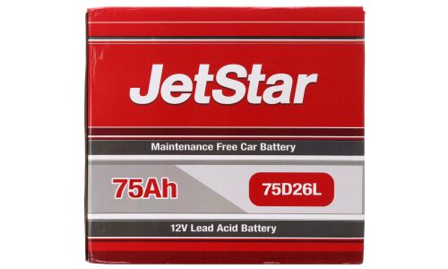 Аккумулятор JetStar 75D26L, 75Ач, ССА 500А, необслуживаемый