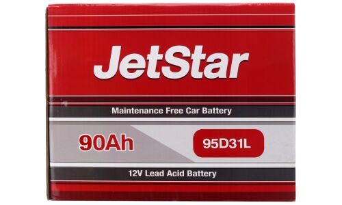 Аккумулятор JetStar 95D31L, 90Ач, ССА 650А, необслуживаемый
