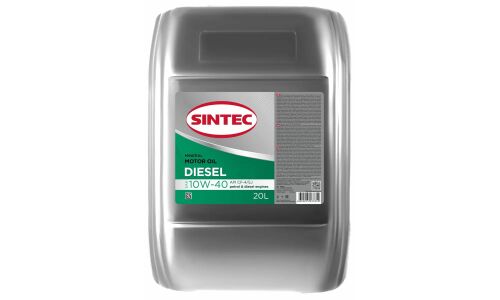 Масло моторное Sintec Turbo Diesel 10w40, полусинтетическое, API CF-4/SJ, для дизельного двигателя, 20л, арт. 122446