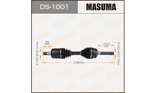 Привод в сборе MASUMA, TOYOTA LAND CRUISER 100 / UZJ100, HDJ100