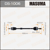 Привод в сборе Masuma, для Toyota Vitz / Corolla Fielder, арт. DS-1006