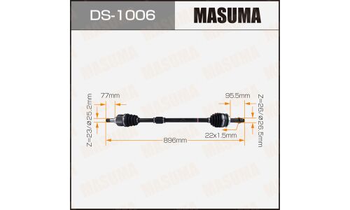 Привод в сборе Masuma, для Toyota Vitz / Corolla Fielder, арт. DS-1006