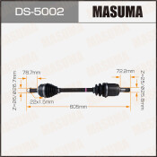 Привод в сборе Masuma, для Honda Insight, арт. DS-5002