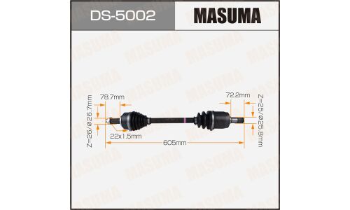 Привод в сборе Masuma, для Honda Insight, арт. DS-5002