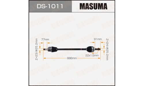 Привод в сборе Masuma, для Toyota Vitz / Probox, арт. DS-1011