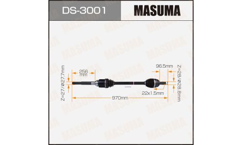 Привод в сборе Masuma, для Mitsubishi Outlander / ASX, арт. DS-3001