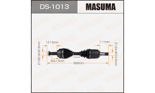 Привод в сборе Masuma, для Toyota Land Cruiser, арт. DS-1013