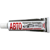 Герметик-прокладка Казанский Силикон, силиконовый, чёрный, туба 60г, арт. 1112023B60