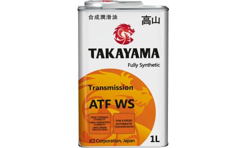 Масло трансмиссионное Takayama ATF WS, синтетическое, для АКПП, 1л, арт. 6056011