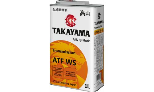 Масло трансмиссионное Takayama ATF WS, синтетическое, для АКПП, 1л, арт. 6056011