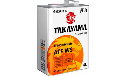 Масло трансмиссионное Takayama ATF WS, синтетическое, для АКПП, 4л, арт. 6056015