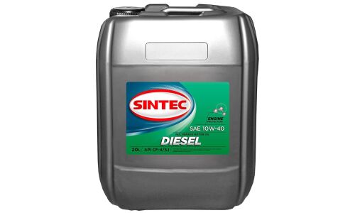 Масло моторное Sintec Diesel 10w40, полусинтетическое, API CF-4/SJ, для дизельного двигателя, 20л, арт. 122466