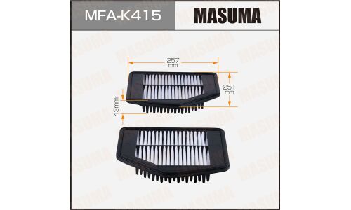 Воздушный фильтр MASUMA KIA K900, HYUNDAI G80 16- (1/20)
