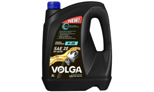 Масло моторное Volga Oil М-8В SAE 20, минеральное, универсальное, 5л, арт. 800819