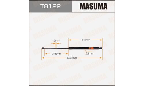 Упор газовый багажника MASUMA, L=666mm (1/40)