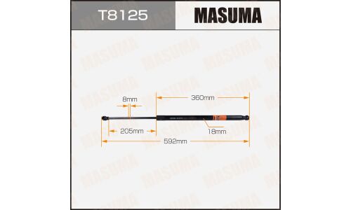 Упор газовый багажника MASUMA, L=592mm (1/40)