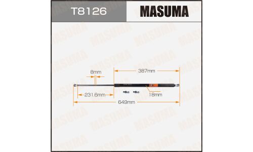 Упор газовый капота MASUMA, L=649mm (1/40)