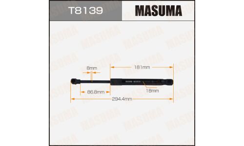 Упор газовый багажника MASUMA, L=294mm (1/40)
