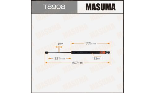Упор газовый багажника MASUMA, L=607mm (1/40)