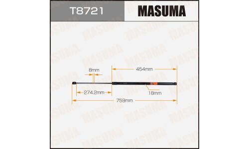 Упор газовый капота MASUMA, L=759mm (1/40)