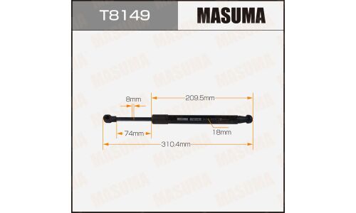 Упор газовый багажника MASUMA, L=310mm (1/40)