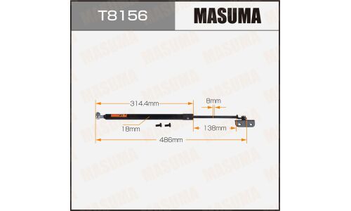 Упор газовый капота MASUMA, L=486mm (1/40)