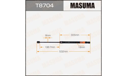 Упор газовый капота MASUMA, L=532mm (1/40)