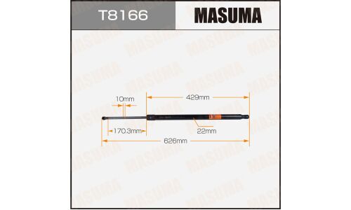 Упор газовый багажника MASUMA, L=626mm (1/40)