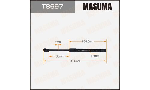 Упор газовый капота MASUMA, L=311mm (1/40)