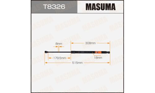 Упор газовый багажника MASUMA, L=515mm (1/40)