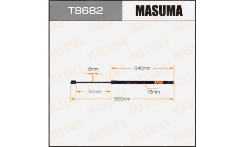 Упор газовый капота MASUMA, L=560mm (1/40)