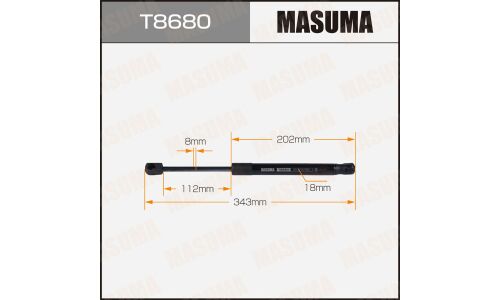 Упор газовый багажника MASUMA, L=343mm (1/40)