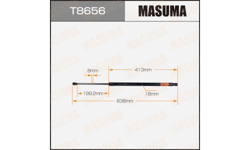 Упор газовый багажника MASUMA, L=638mm (1/40)