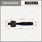 Тяга рулевая Masuma, для Audi A6, арт. MR-E4035