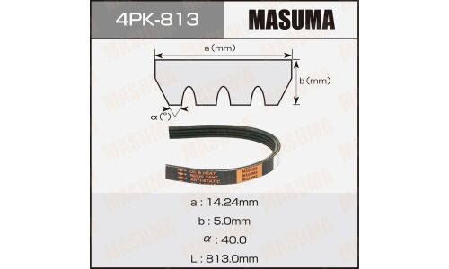Ремень ручейковый MASUMA 4PK-813