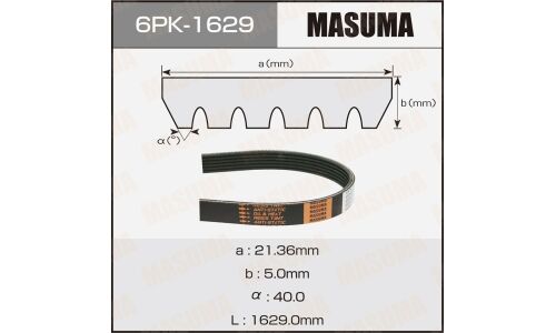 Ремень ручейковый MASUMA 6PK-1629