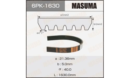 Ремень ручейковый MASUMA 6PK-1630