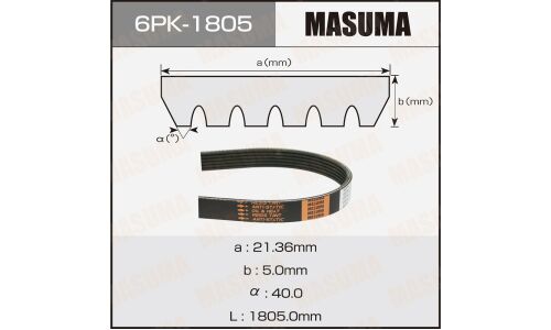 Ремень ручейковый MASUMA 6PK-1805