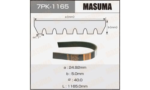 Ремень ручейковый "Masuma" 7PK-1165