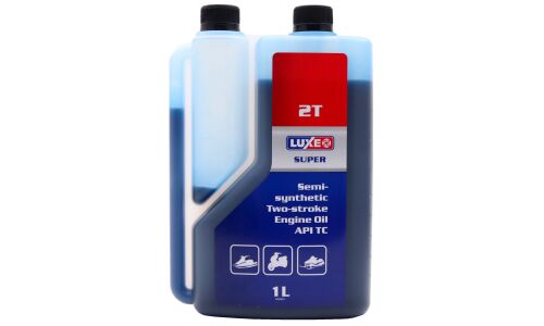 Масло для мототехники Luxe Super 2Т, полусинтетическое, API TC, JASO FD, 2-тактное, 1л (с дозатором), арт. 582