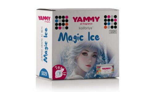 Ароматизатор на торпедо Yammy Magic Ice, меловой, баночка, арт. S029