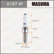 Свеча зажигания Masuma Iridium+Platinum с иридиевым/платиновым электродом, арт. S157IP
